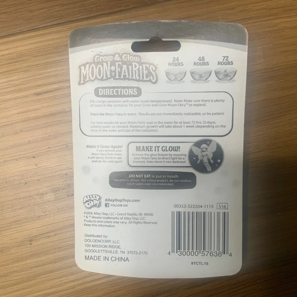 NWT Alley Oop! Grow & Glow Moon Fairies